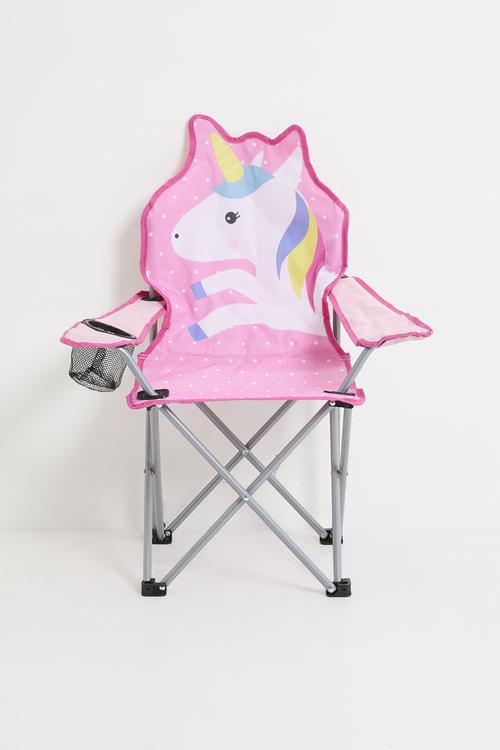 Unicorn camp chair - bright pink