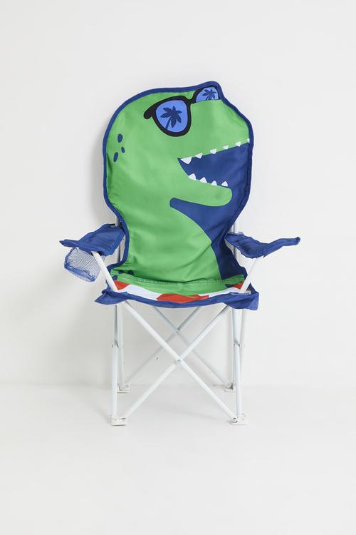 Dino camp chair - blue & green