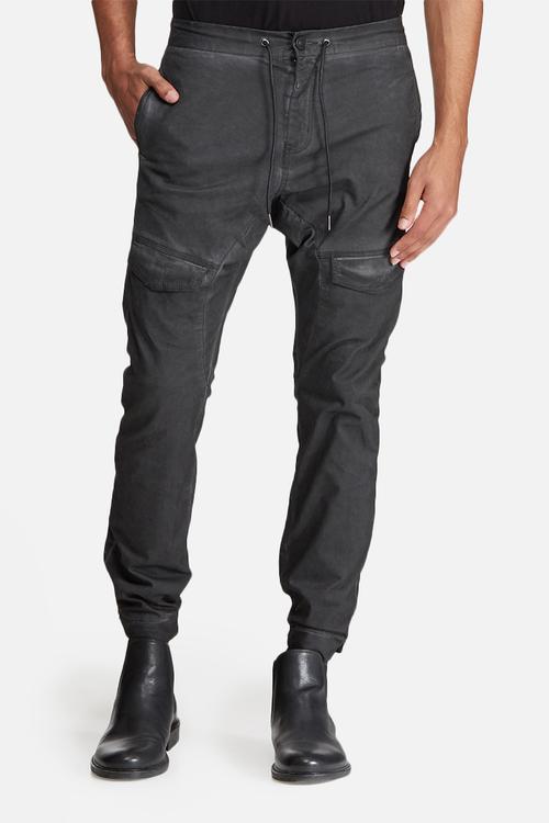 Dyed slim utility pants