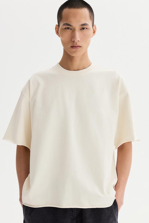 Oversized fit boxy-style t-shirt - white