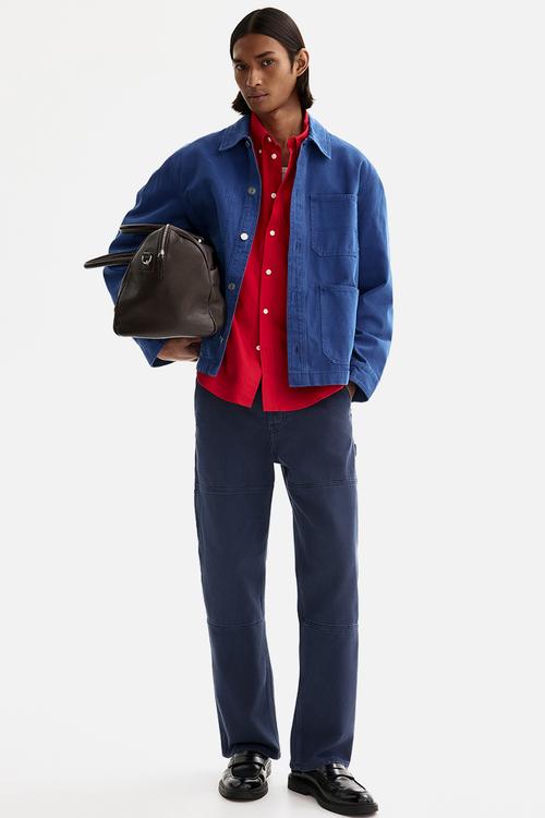Regular fit carpenter trousers - dark blue