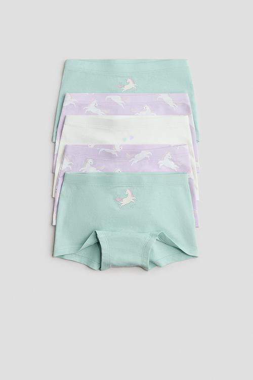 5-pack boxer briefs - light turquoise/unicorns