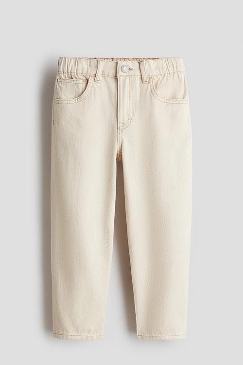 Loose fit jeans - light beige