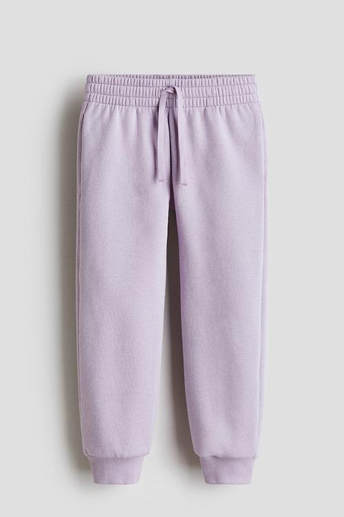Brushed-inside joggers - light purple