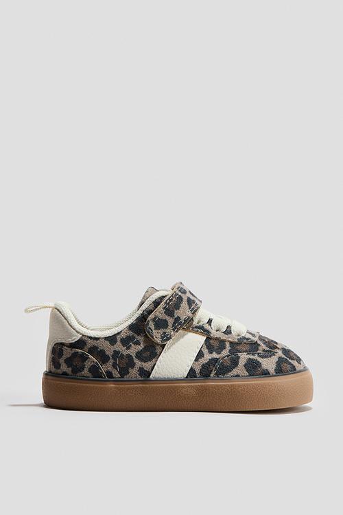 Trainers - beige/leopard print