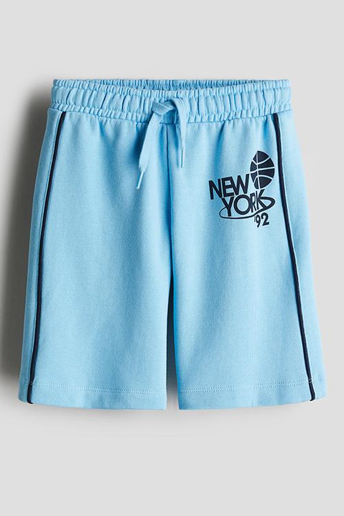 Cotton sweatshorts - blue/new york