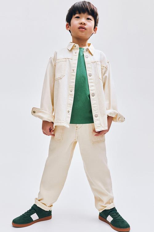 Denim overshirt - cream