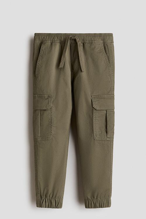 Cargo trousers - khaki green