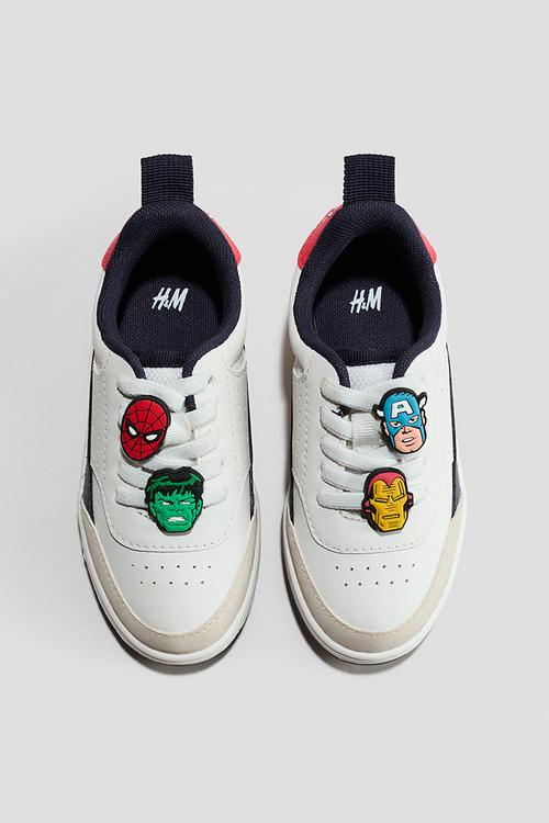 Trainers - white/marvel comics