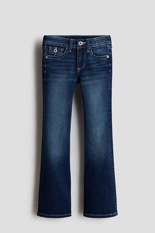 Flared leg low jeans - dark denim blue