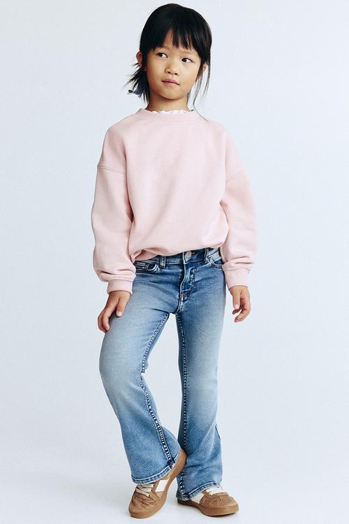 Super soft flared leg jeans - denim blue