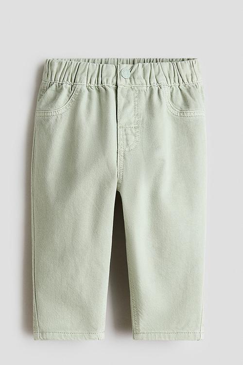 Cotton trousers - light green