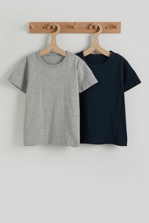 2 pack tee - navy/grey
