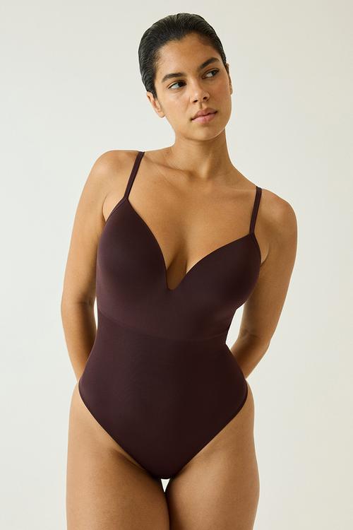 Seamless light shape body - dark brown
