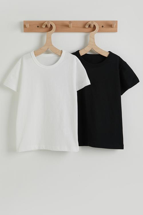 2 pack tee - white/black