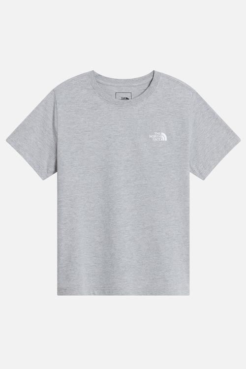 Teen evolution simple dome s/s tee - tnf pale grey heather (cqo)