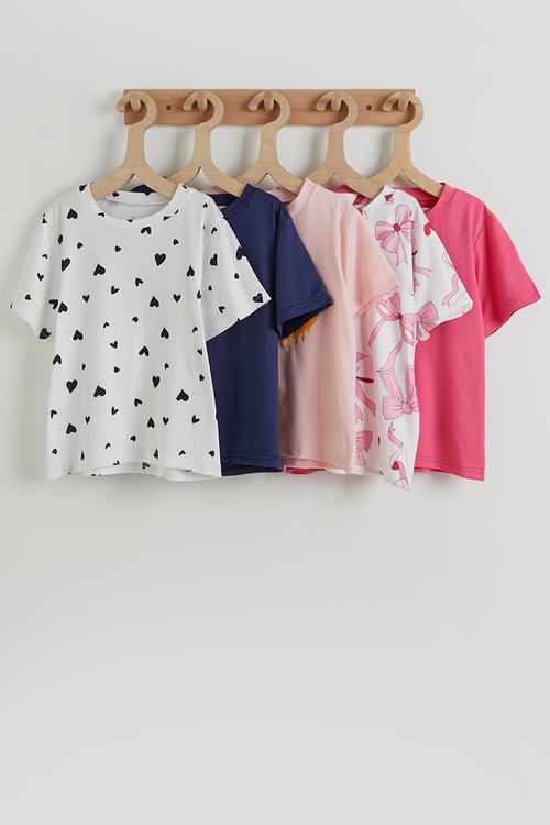 5 pack tees - multi