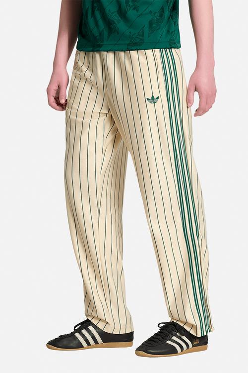 Firebird Pinstripes  Track Pants - Warm vanilla white/green