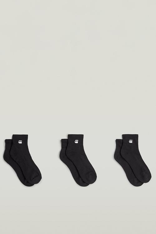 Short Socks 3-Pack - Black