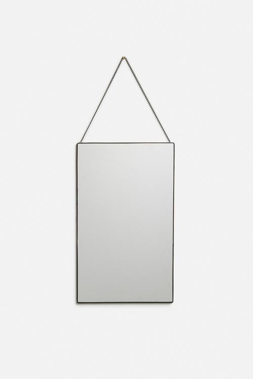 Rectangular mirror - black