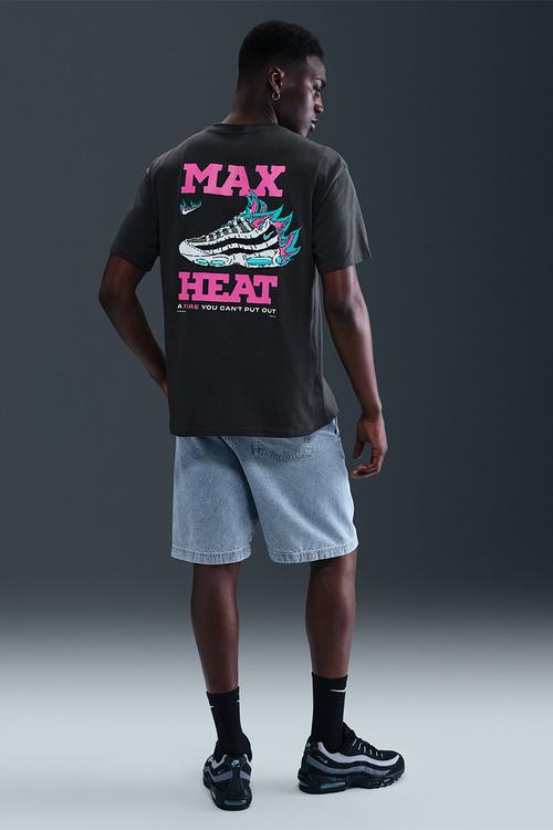  NSW Air Max 95 "Max Heat" Max90 T-Shirt - Anthracite/Charcoal/Grey