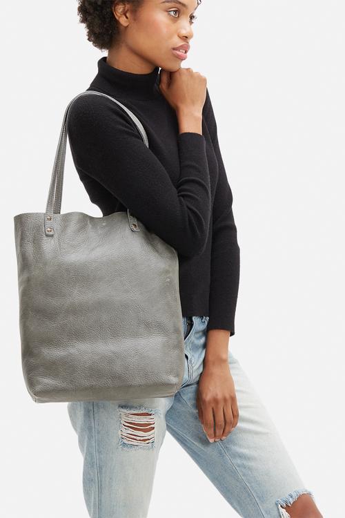 Heidi leather shopper