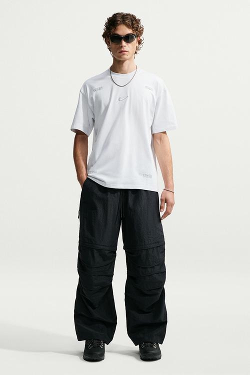  "Reflective Shox" Loose Fit  T-Shirt - Off-White / White
