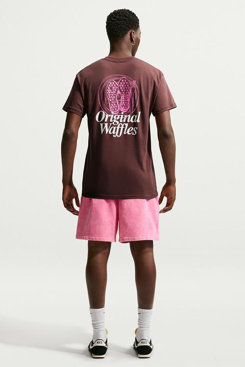 NSW  Waffle Graphic T-Shirt - Choc Brown/Pink