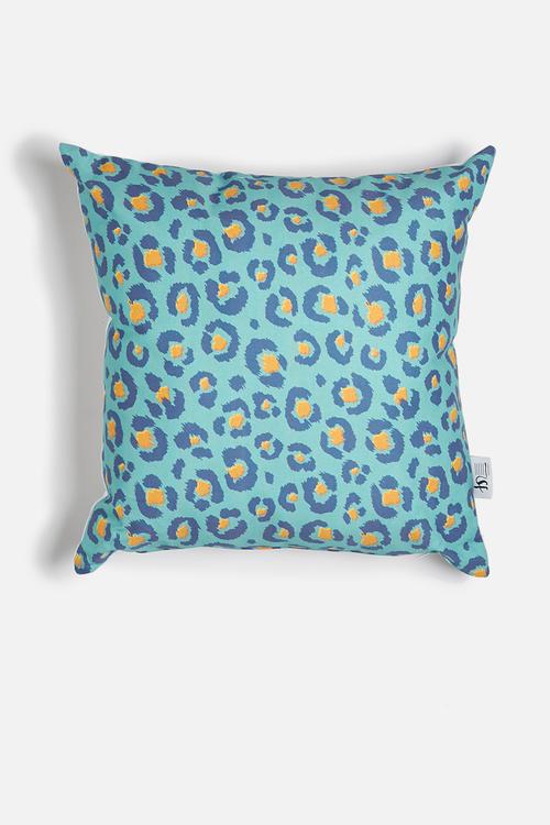 Aquatic jungle printed cushion