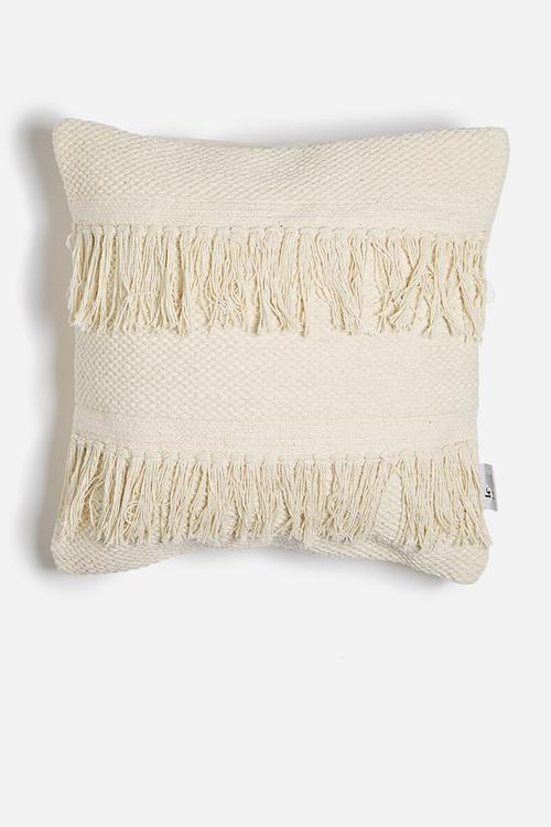 Fringe knot cushion cover