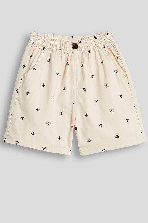 Anchor aop shorts - khaki