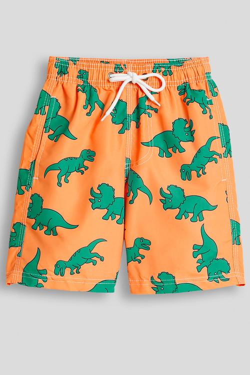 Dino aop boardshorts - dark orange