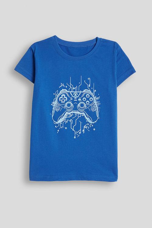 Controller graphic tee - blue