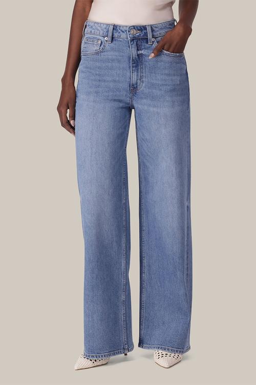 Dale high-rise jeans in mid blue