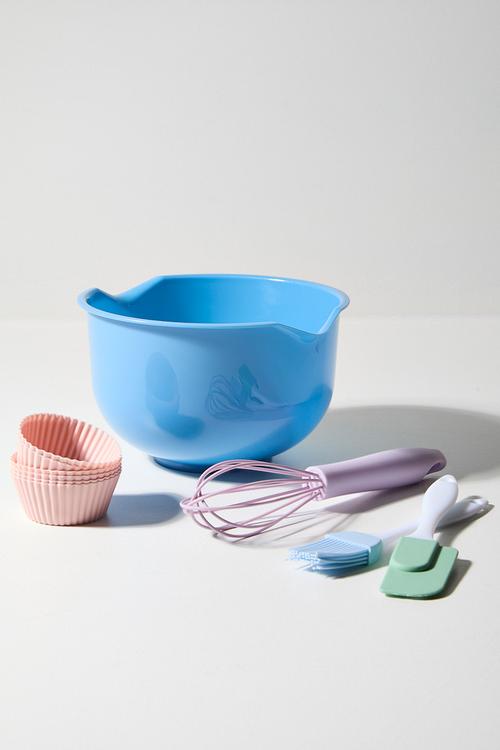 Silicone baking set of 10 - multi