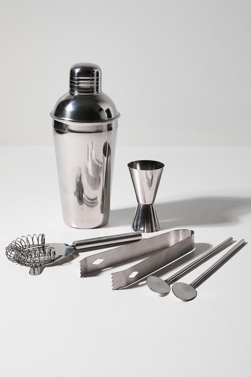 Bar tools set of 5 - Silver