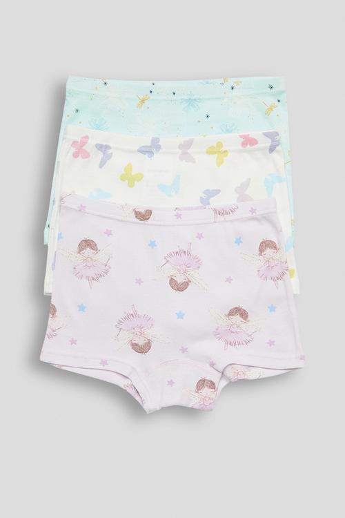 3 pack boyshorts -  pastel multi