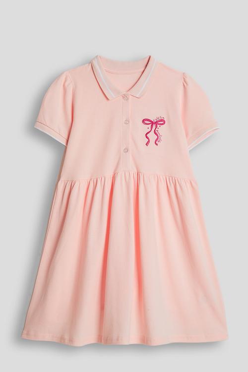 Collared skater dress - peach