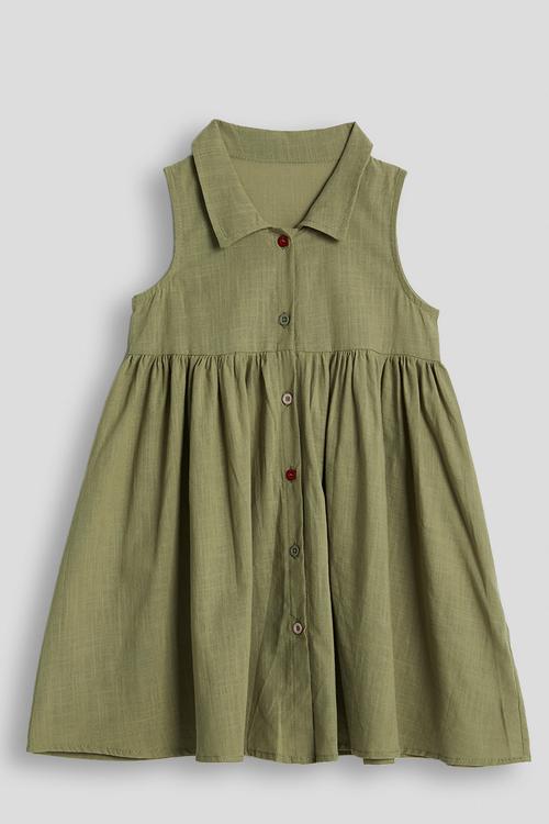 Aline shirt dress - olive