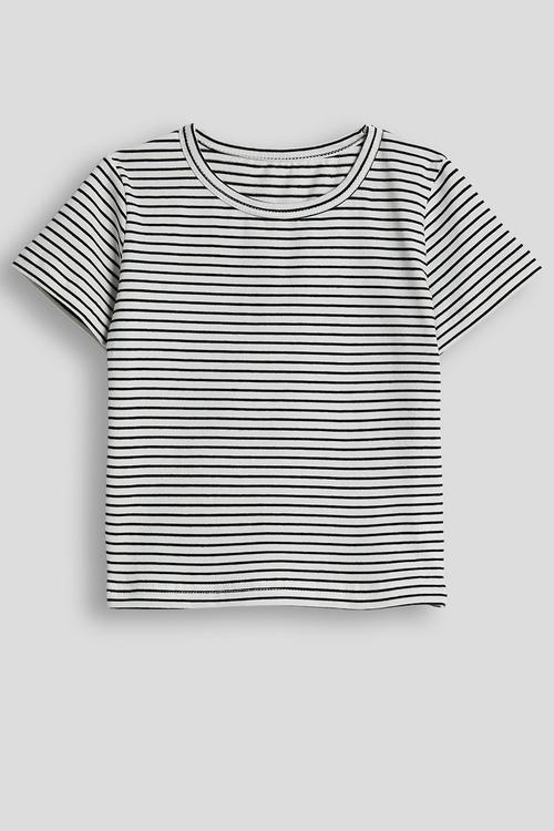 Crew neck tee - black stripe