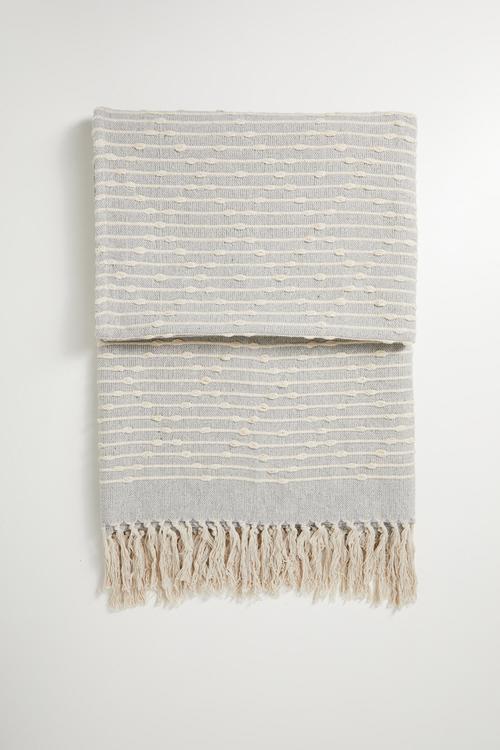 Phoenix Cotton Throw - Grey