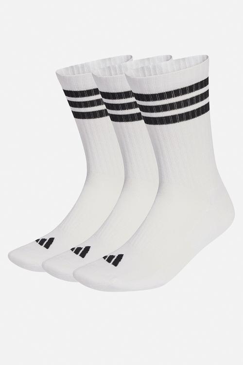 3-Stripe ESS C Crew  3-Pack - White/Black/Black