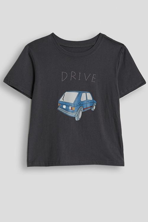Car graphic tee - charcoal