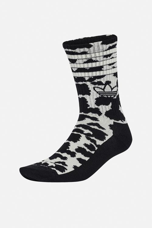 Animal Crew Socks 2 Pack - Off White/Black