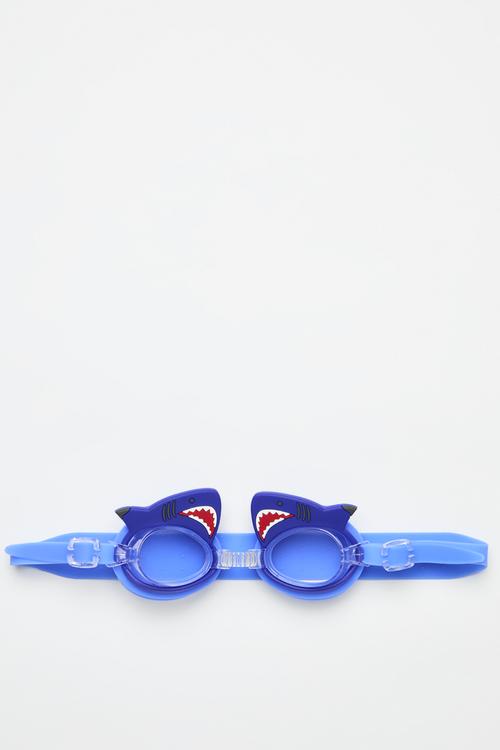 Shark-themed goggles - blue