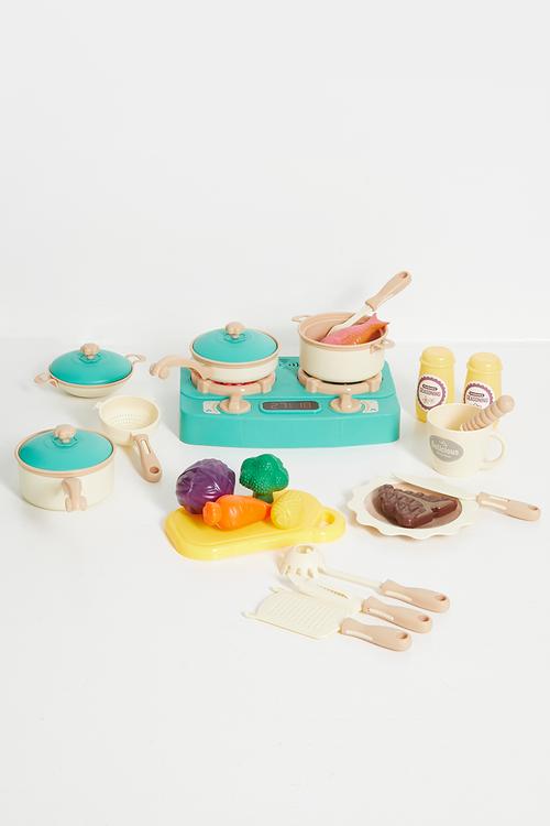 Gas stove & tableware - multi