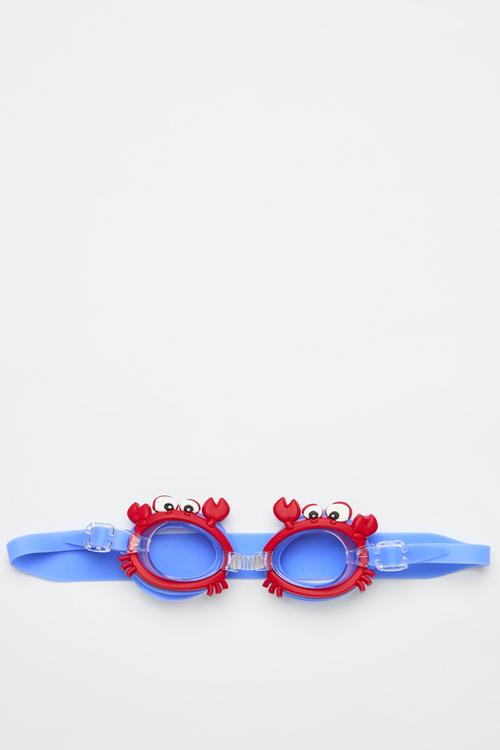 Crab-themed goggles - blue/red
