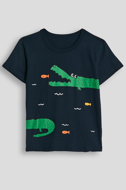 Croc graphic tee - navy