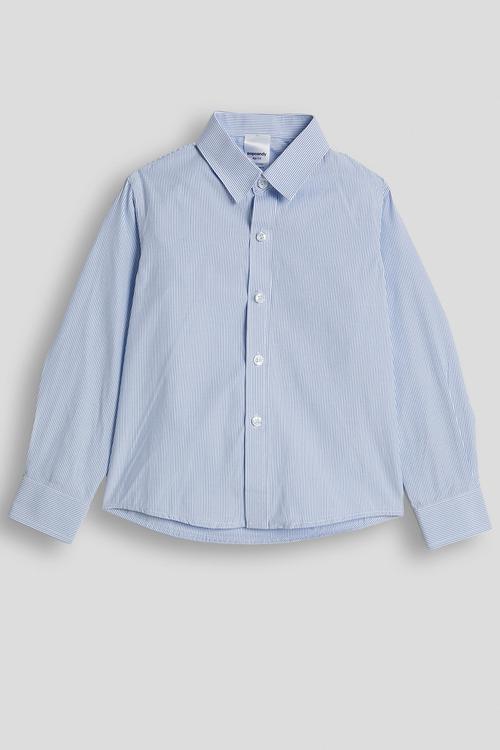 Striped shirt - beige & blue