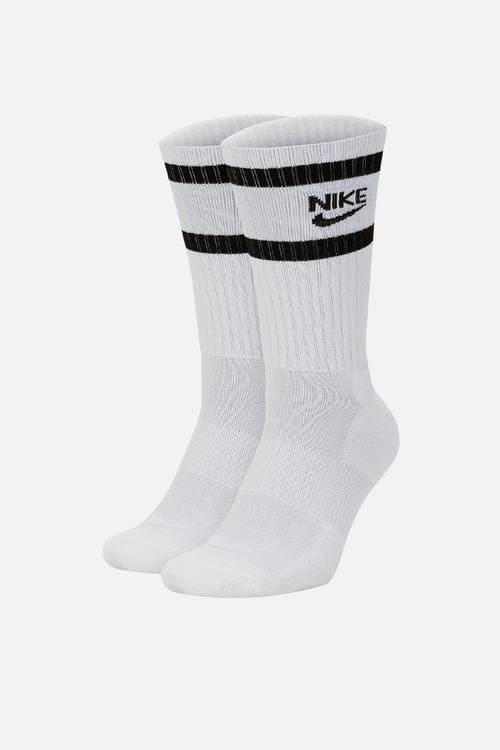 Heritage Crew 2Pk Socks - Wht Blk - White/Black